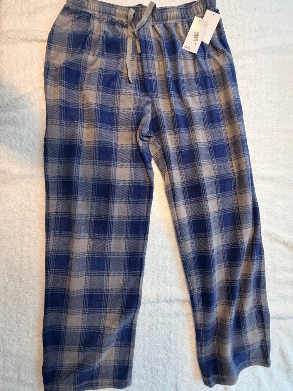 Nordstrom Blue and Gray Plaid Jogger Pants